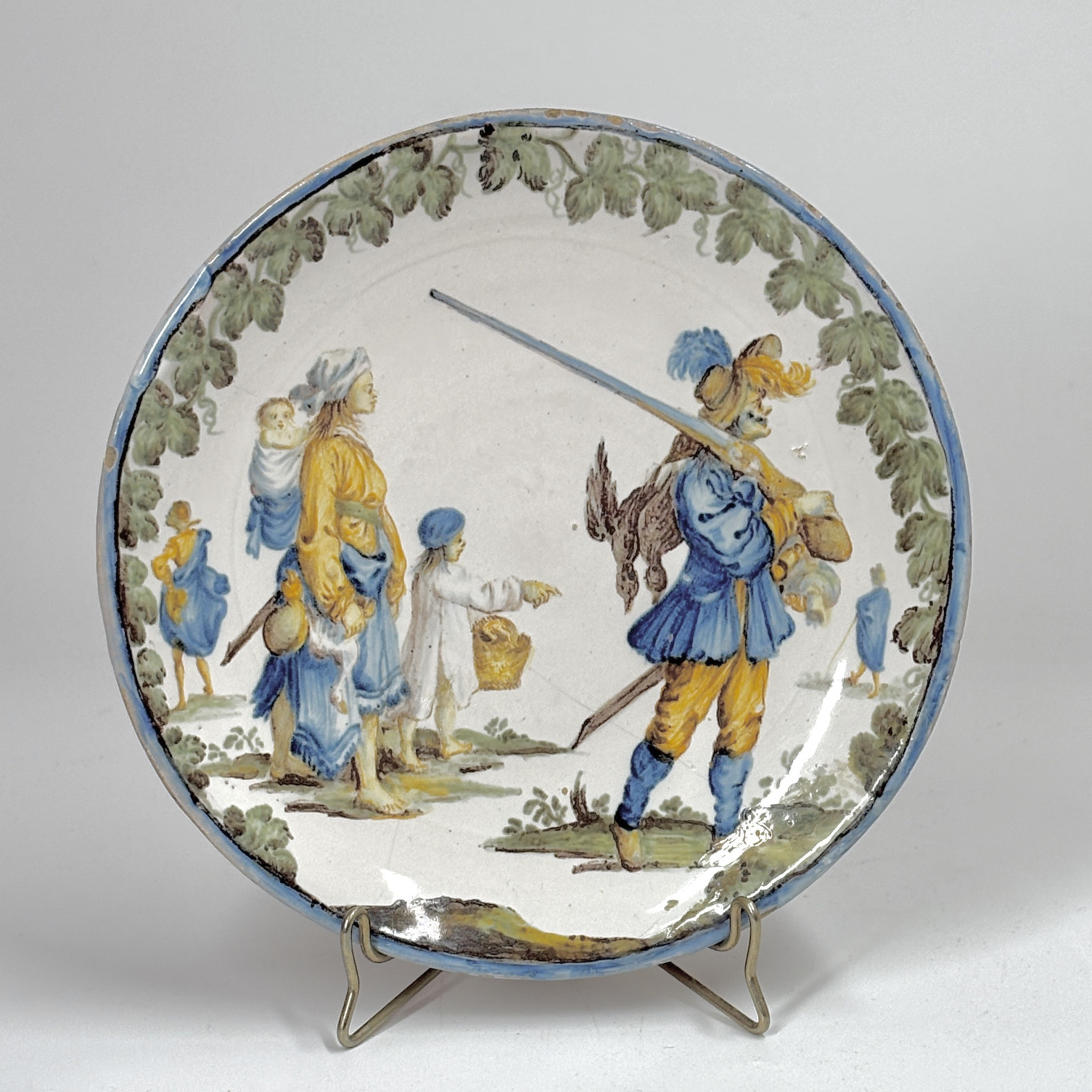 Coupelle en faïence de Castelli  - XVIIIe siècle - VENDU