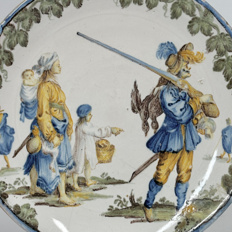 Coupelle en faïence de Castelli  - XVIIIe siècle - VENDU