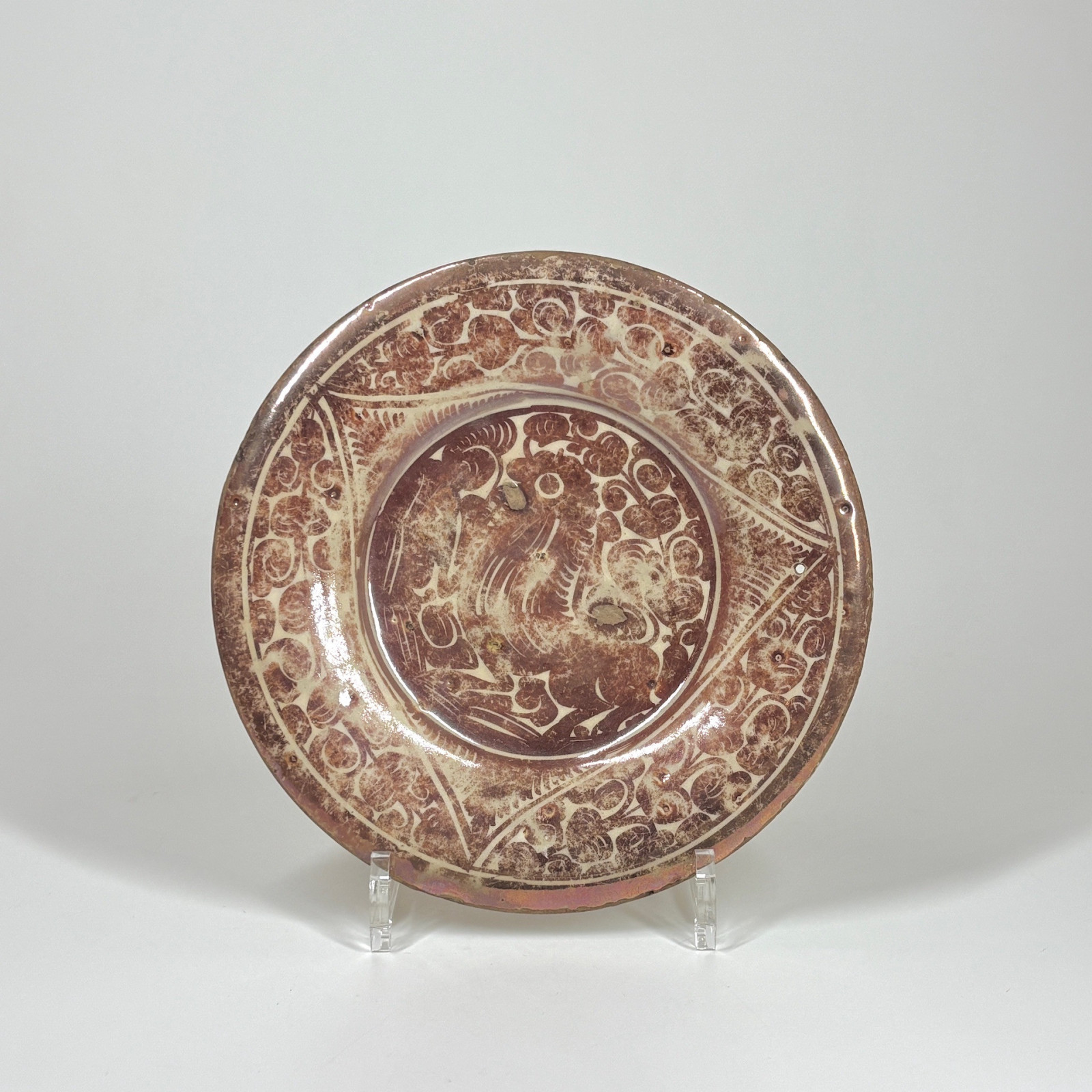 Small Hispano-Moresque ceramic dish - 17th century