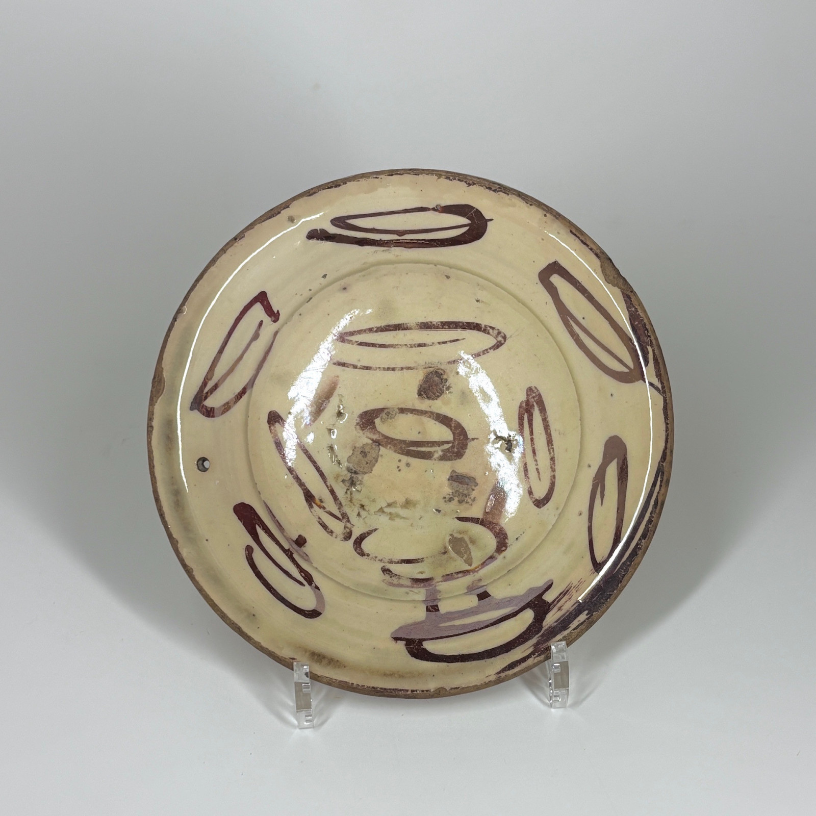Small Hispano-Moresque ceramic dish - 17th century
