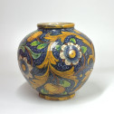 Ball-shaped majolica vase from Caltagirone in the Venetian style - 17th century - Reserved