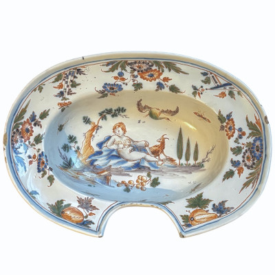 Lyon Faience Shaving Dish - 18th Century - Sold