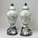 Pair of Marieberg Faience Vases (Sweden), 18th Century - Sold