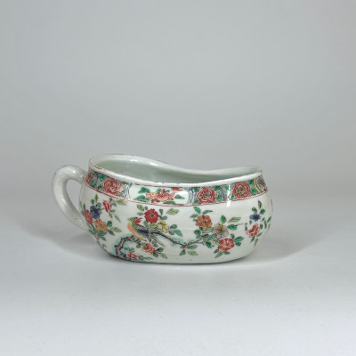 Small Famille Verte Chinese Porcelain Bourdaloue - Kangxi period (1662-1722) - Sold