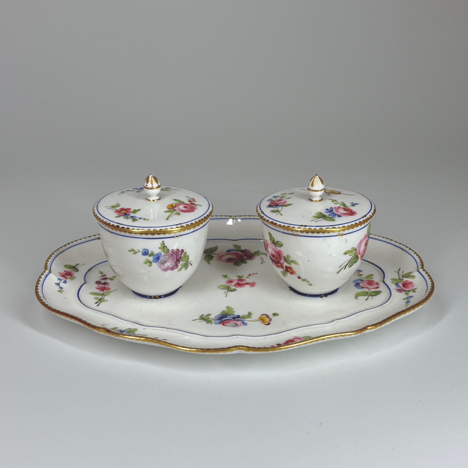 Double Sèvres Porcelain Jam Dish - Eighteenth Century - Sold