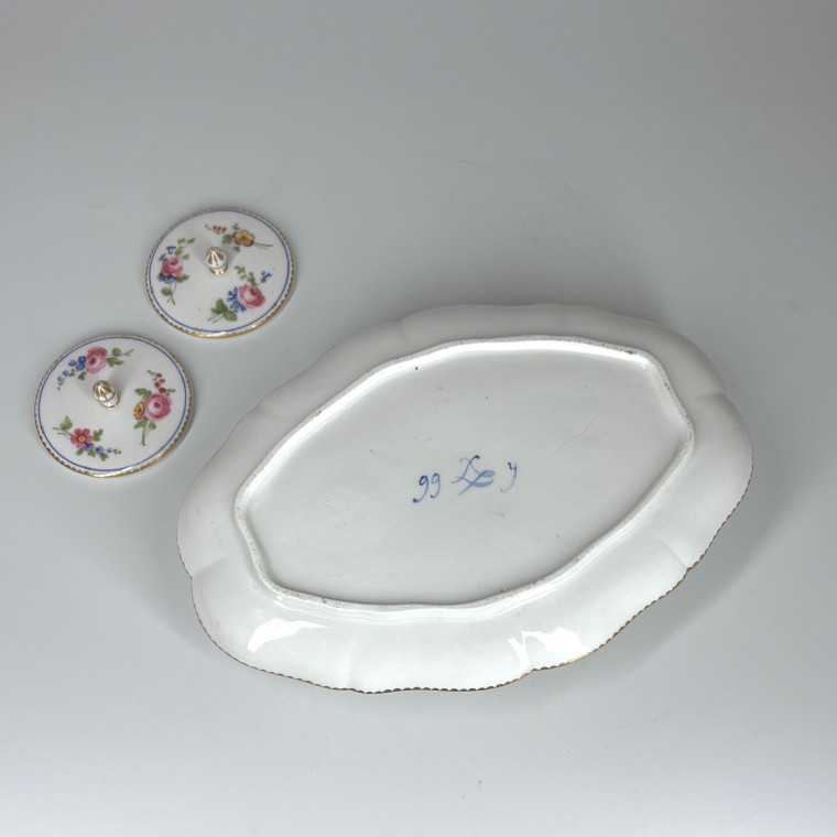 Double Sèvres Porcelain Jam Dish - Eighteenth Century - Sold