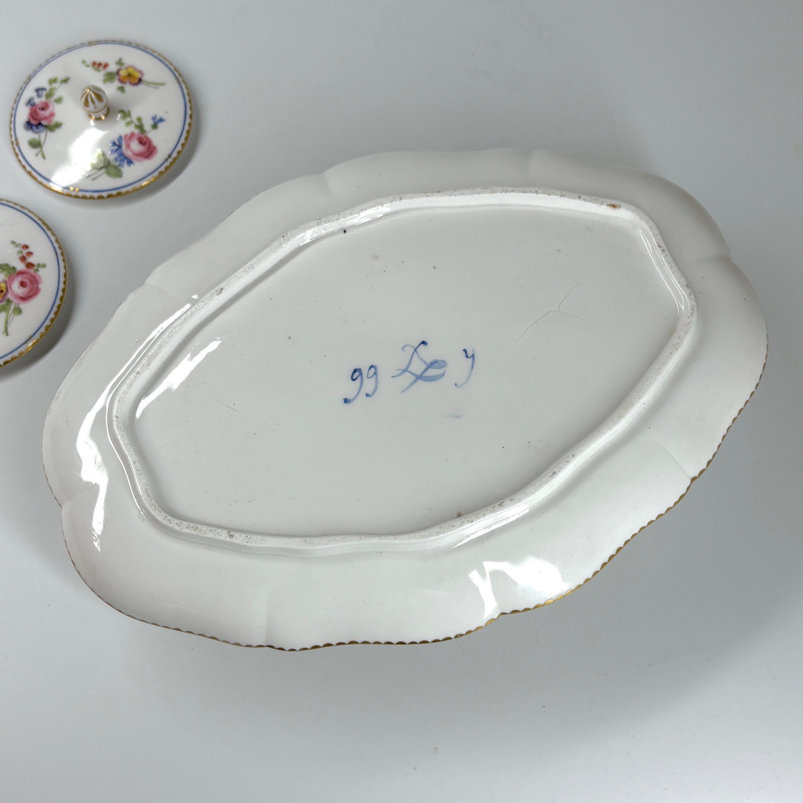 Double Sèvres Porcelain Jam Dish - Eighteenth Century - Sold
