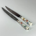 Two Chantilly porcelain knives with Kakiemon decoration - Eighteenth century