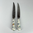 Two Chantilly porcelain knives with Kakiemon decoration - Eighteenth century