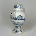 Covered Bordeaux Faience Apothecary Jar - Hustin - Eighteenth Century - SOLD
