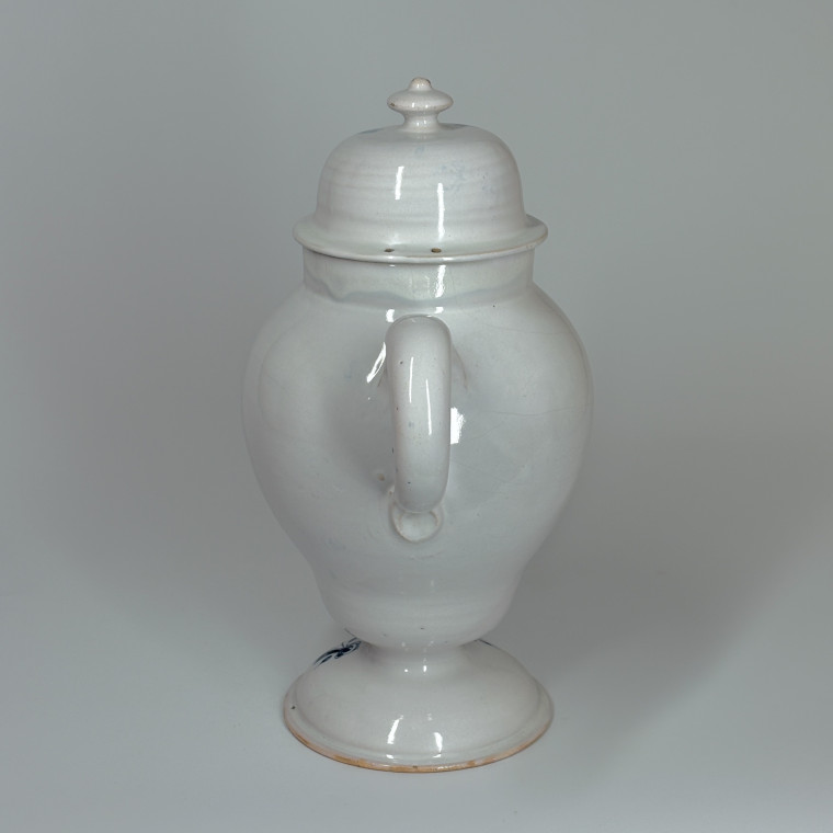 Covered Bordeaux Faience Apothecary Jar - Hustin - Eighteenth Century - SOLD