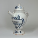 Covered Bordeaux Faience Apothecary Jar - Hustin - Eighteenth Century - SOLD