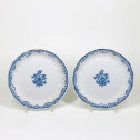 Pair Of Moustiers Earthenware compote Plates - Eighteenth Century