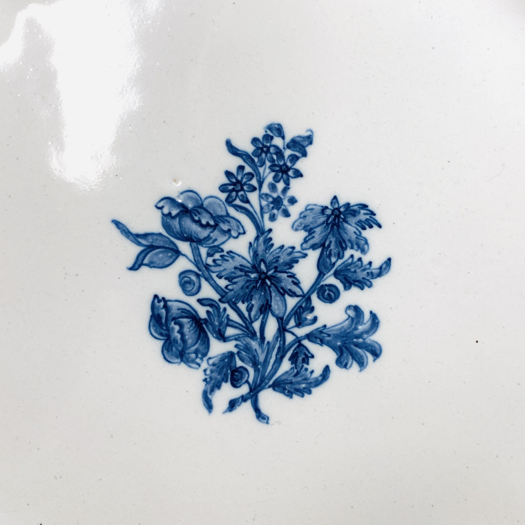 Pair Of Moustiers Earthenware compote Plates - Eighteenth Century