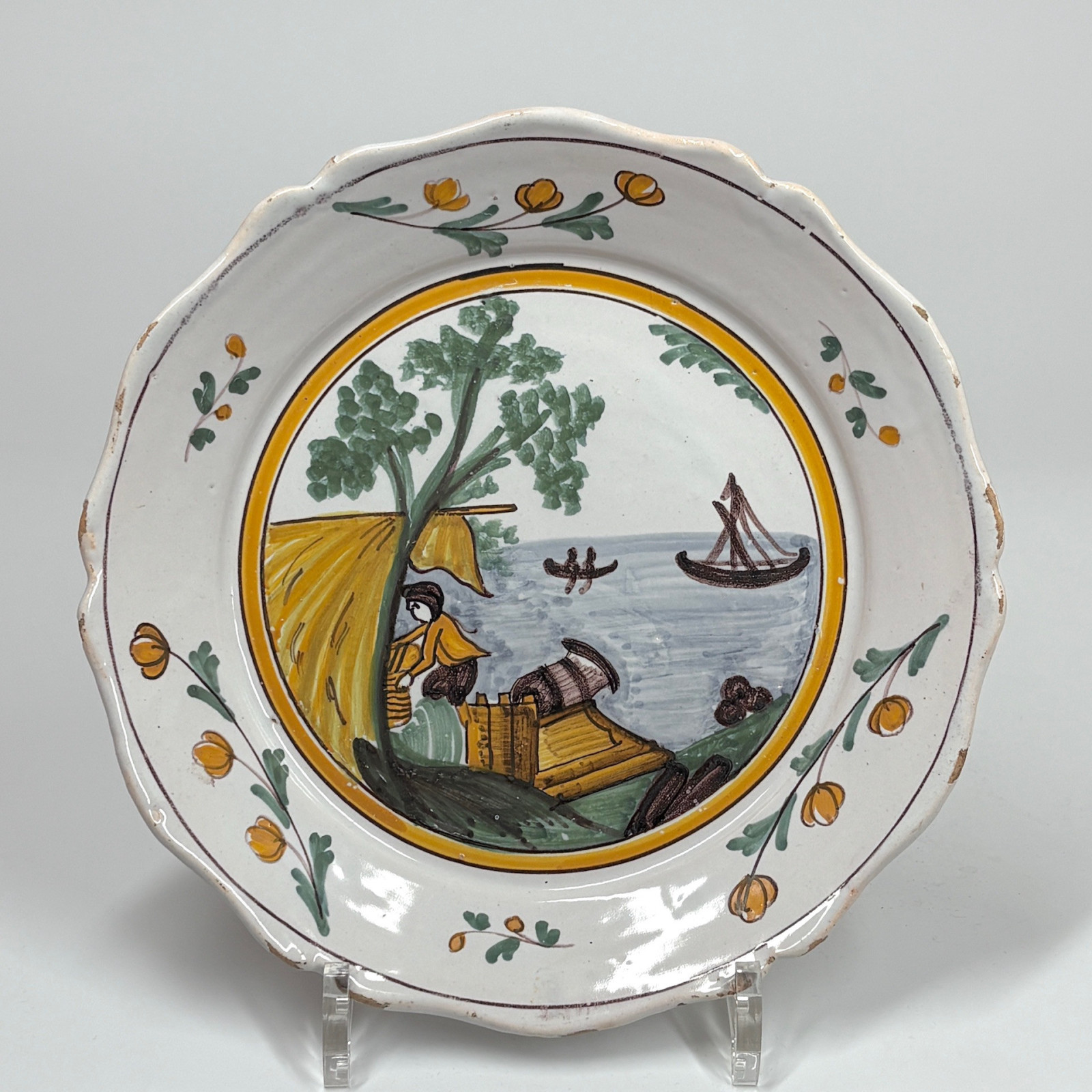 Revolutionary Nevers Faience Plate - Eighteenth Century - RESERVED