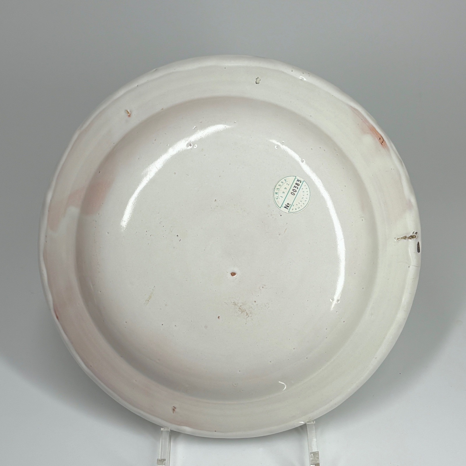 Plat en faïence de Marseille (Fauchier) - XVIIIe siècle