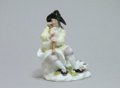 Meissen - Bagpipe player - eighteenth century