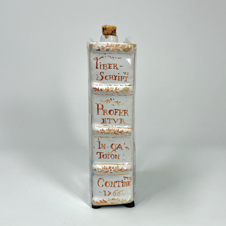 Lyon faience book-shaped Flask - Eighteenth century - SOLD