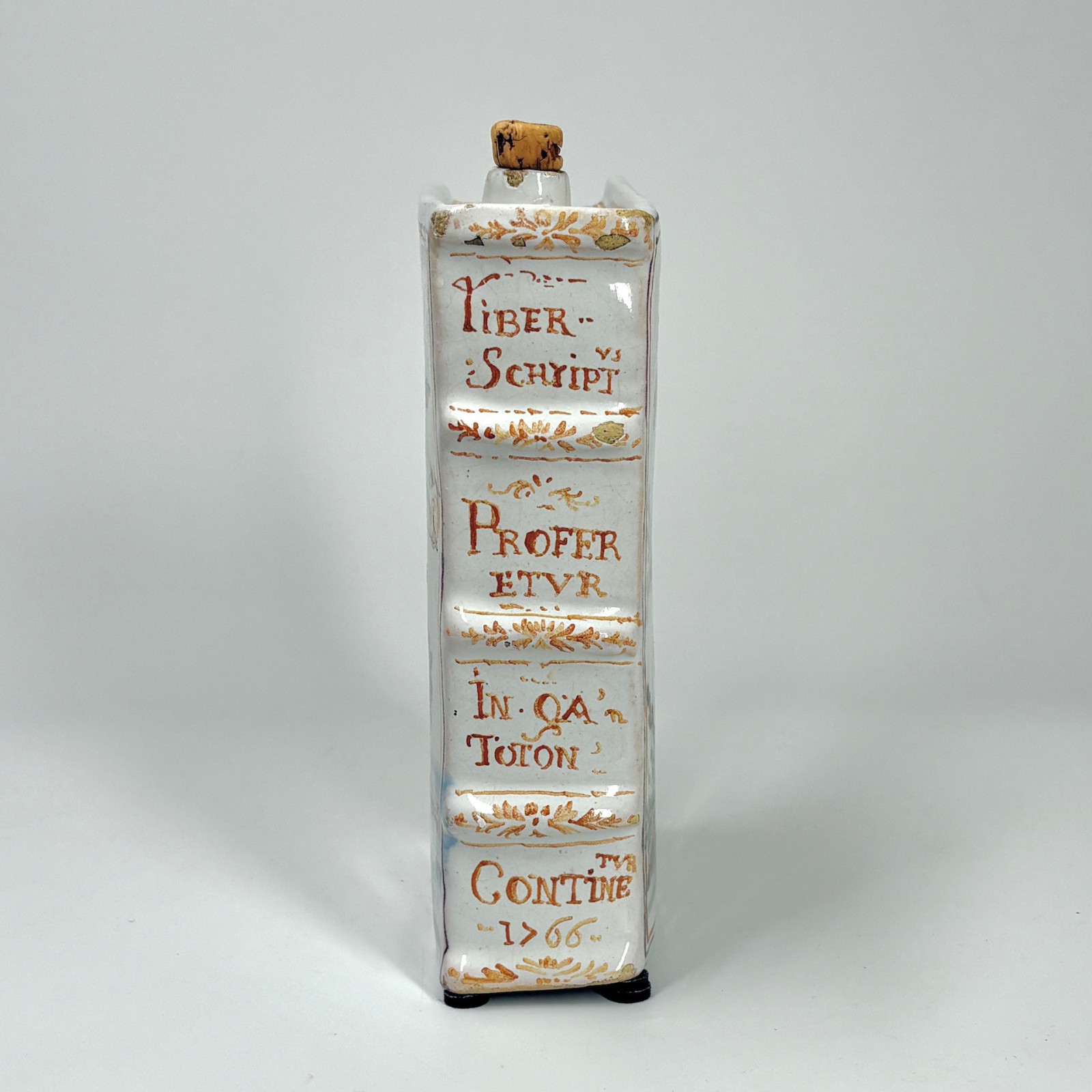 Lyon faience book-shaped Flask - Eighteenth century - SOLD