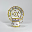 Sèvres porcelain cup and saucer - Eighteenth century