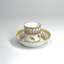 Sèvres porcelain cup and saucer - Eighteenth century