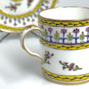 Sèvres porcelain cup and saucer - Eighteenth century