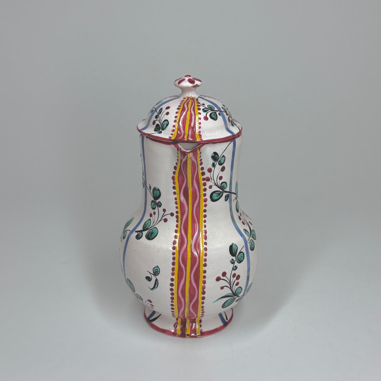 Small Pitcher and Two Juice Pots in Aprey Faience - Eighteenth Century