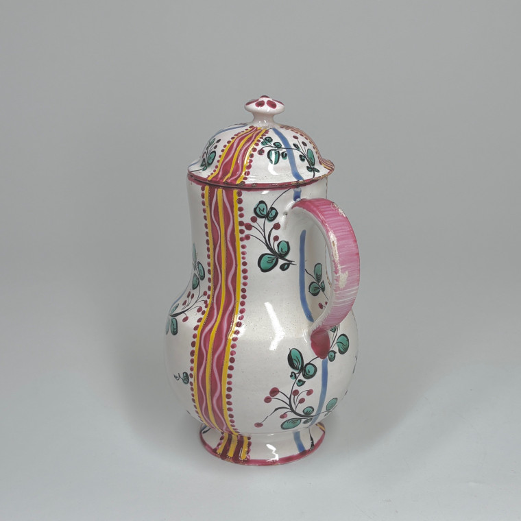 Small Pitcher and Two Juice Pots in Aprey Faience - Eighteenth Century