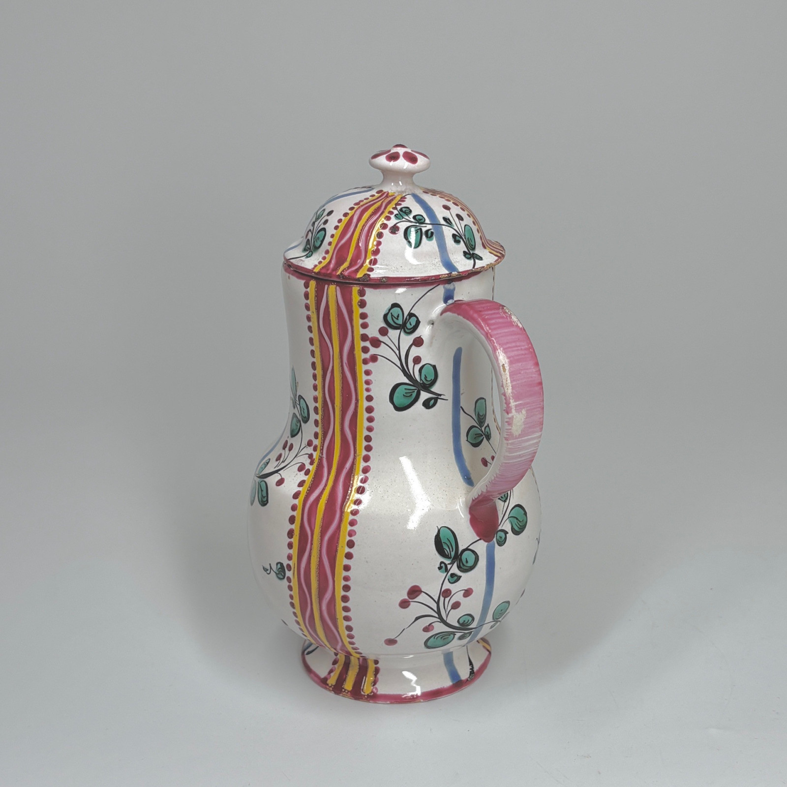 Small Pitcher and Two Juice Pots in Aprey Faience - Eighteenth Century