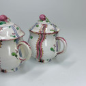Small Pitcher and Two Juice Pots in Aprey Faience - Eighteenth Century