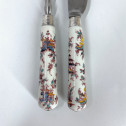 Saint-Cloud porcelain knife and fork - Eighteenth century