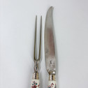 Saint-Cloud porcelain knife and fork - Eighteenth century