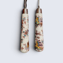 Saint-Cloud porcelain knife and fork - Eighteenth century