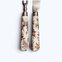 Saint-Cloud porcelain knife and fork - Eighteenth century