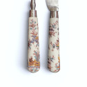 Saint-Cloud porcelain knife and fork - Eighteenth century