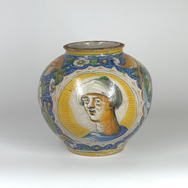 Venetian Majolica Ball Vase - Sixteenth Century