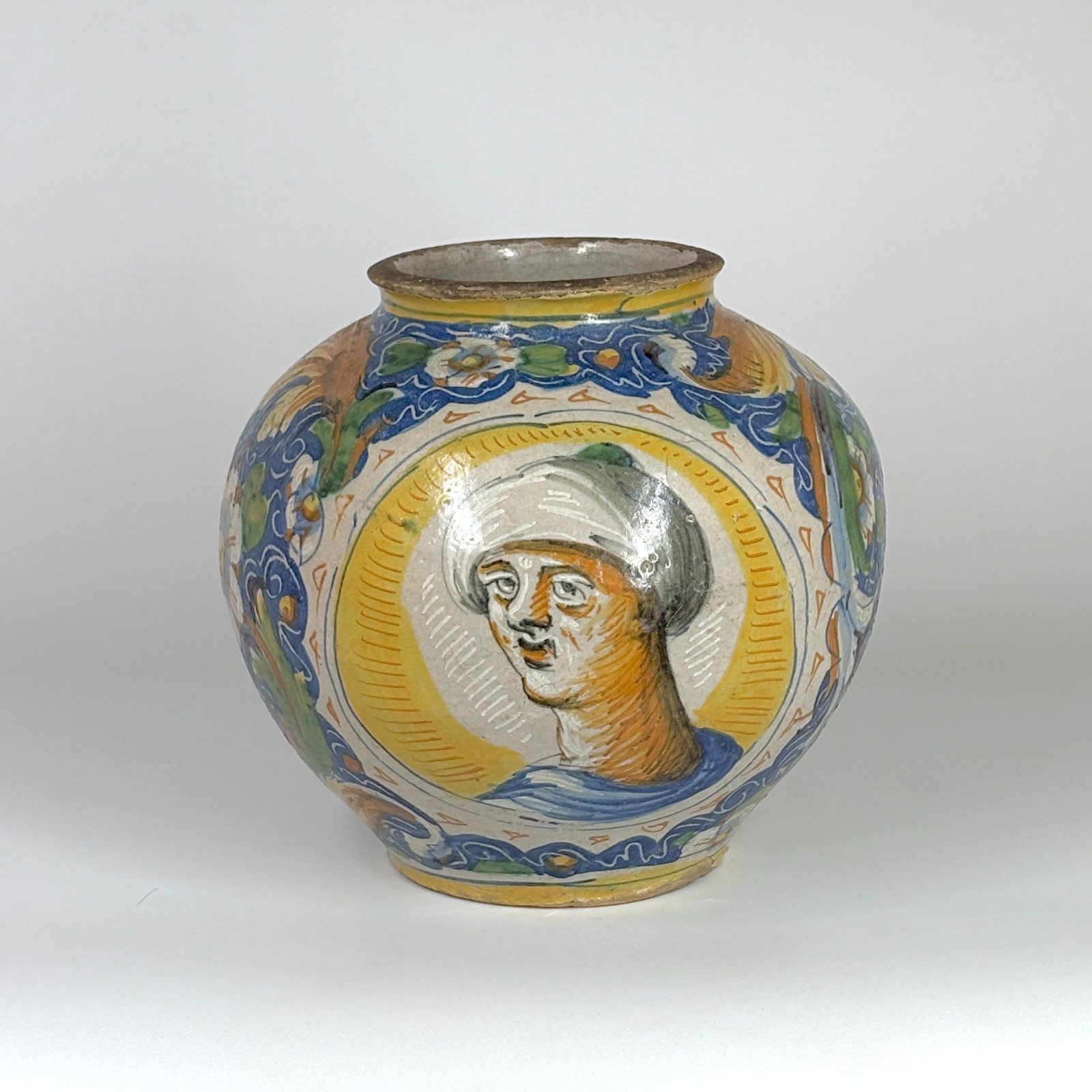 Venetian Majolica Ball Vase - Sixteenth Century