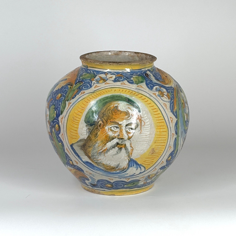 Venetian Majolica Ball Vase - Sixteenth Century