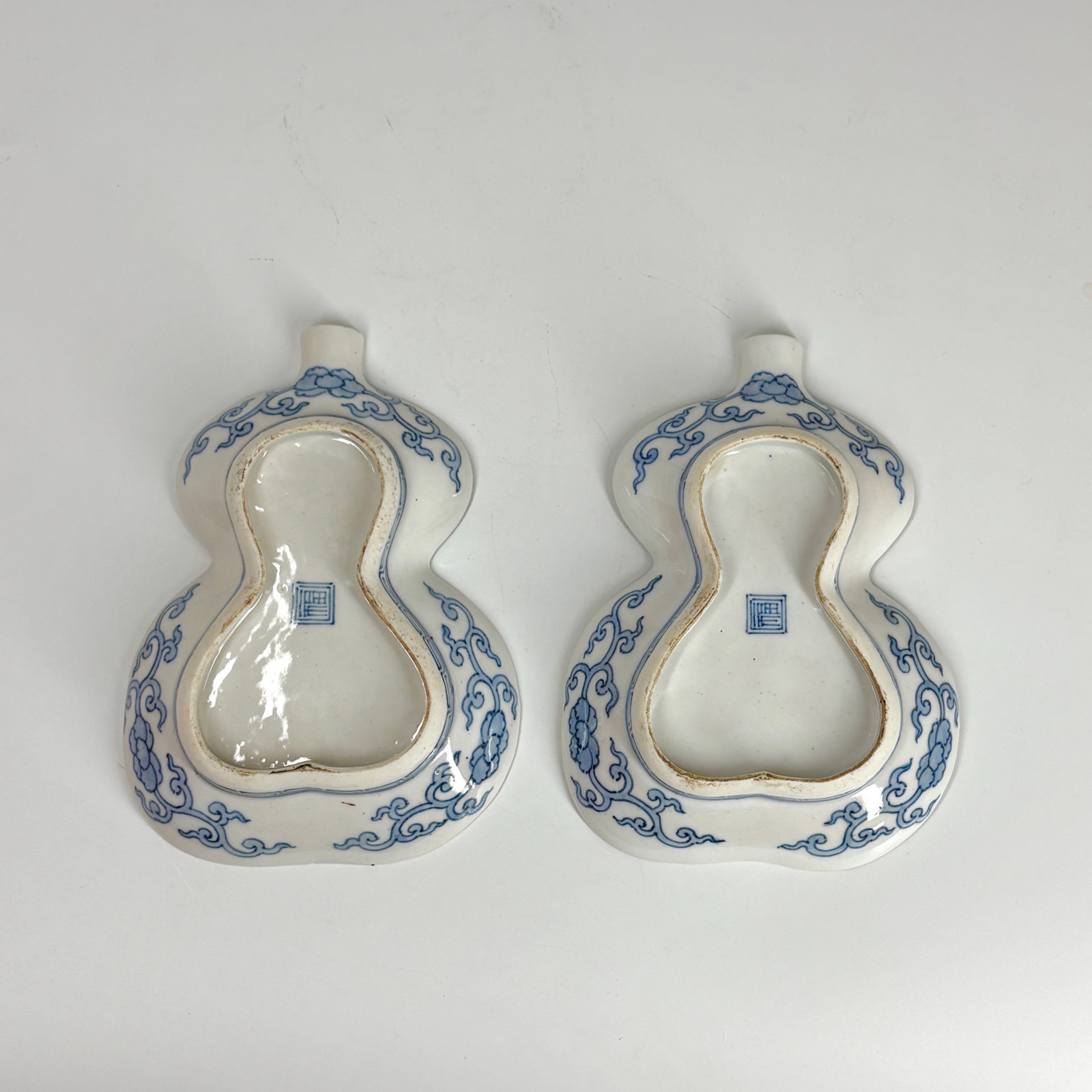 Japon - Paire de coupes  en forme de coloquintes - Époque Meiji - XIXe siècle