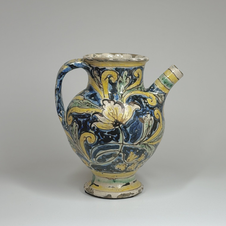 Chevrette en majolique de Caltagirone - XVIIe siècle