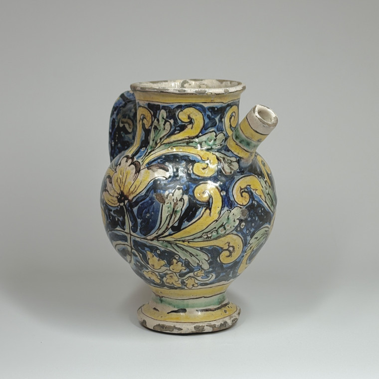 Chevrette en majolique de Caltagirone - XVIIe siècle