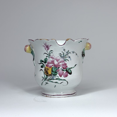 Rafraîchissoir à verre en faïence de Meillonnas - XVIIIe siècle - VENDU