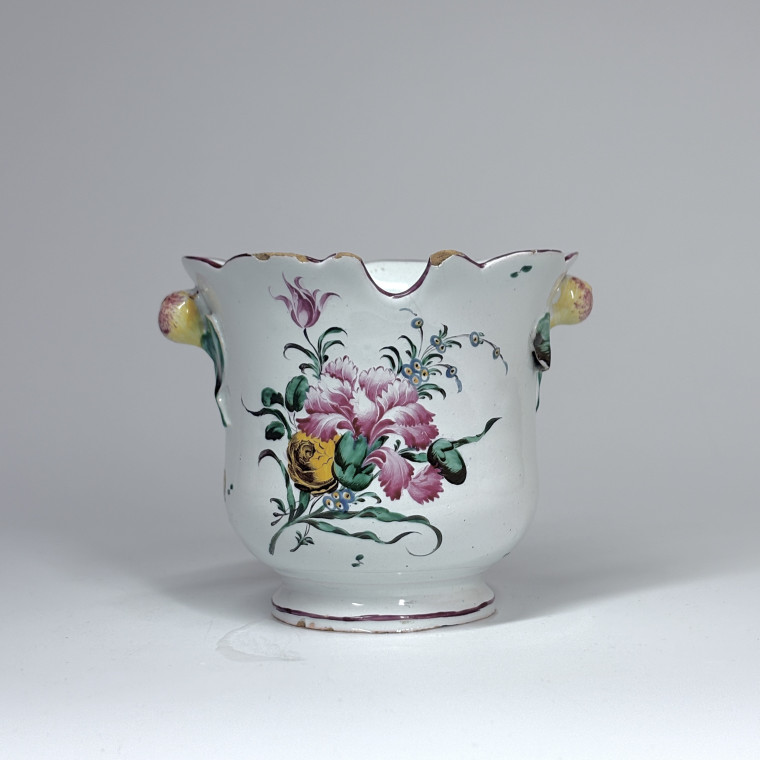 Rafraîchissoir à verre en faïence de Meillonnas - XVIIIe siècle - VENDU