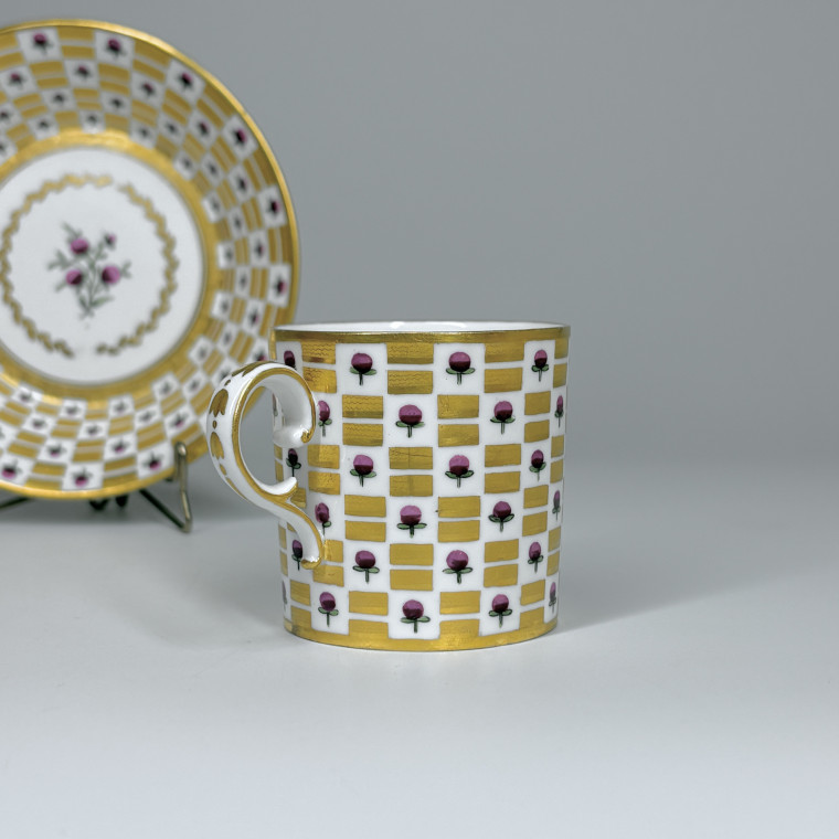 Sèvres - Litron cup and saucer in hard porcelain - Eighteenth century