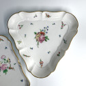 Paire de plats triangulaires en porcelaine de Lille - XVIIIe siècle