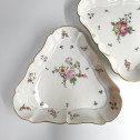 Paire de plats triangulaires en porcelaine de Lille - XVIIIe siècle