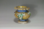Marche (Pesaro or Duchy of Urbino) - salt cellar oval - seventeenth century