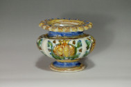 Marche (Pesaro or Duchy of Urbino) - salt cellar oval - seventeenth century