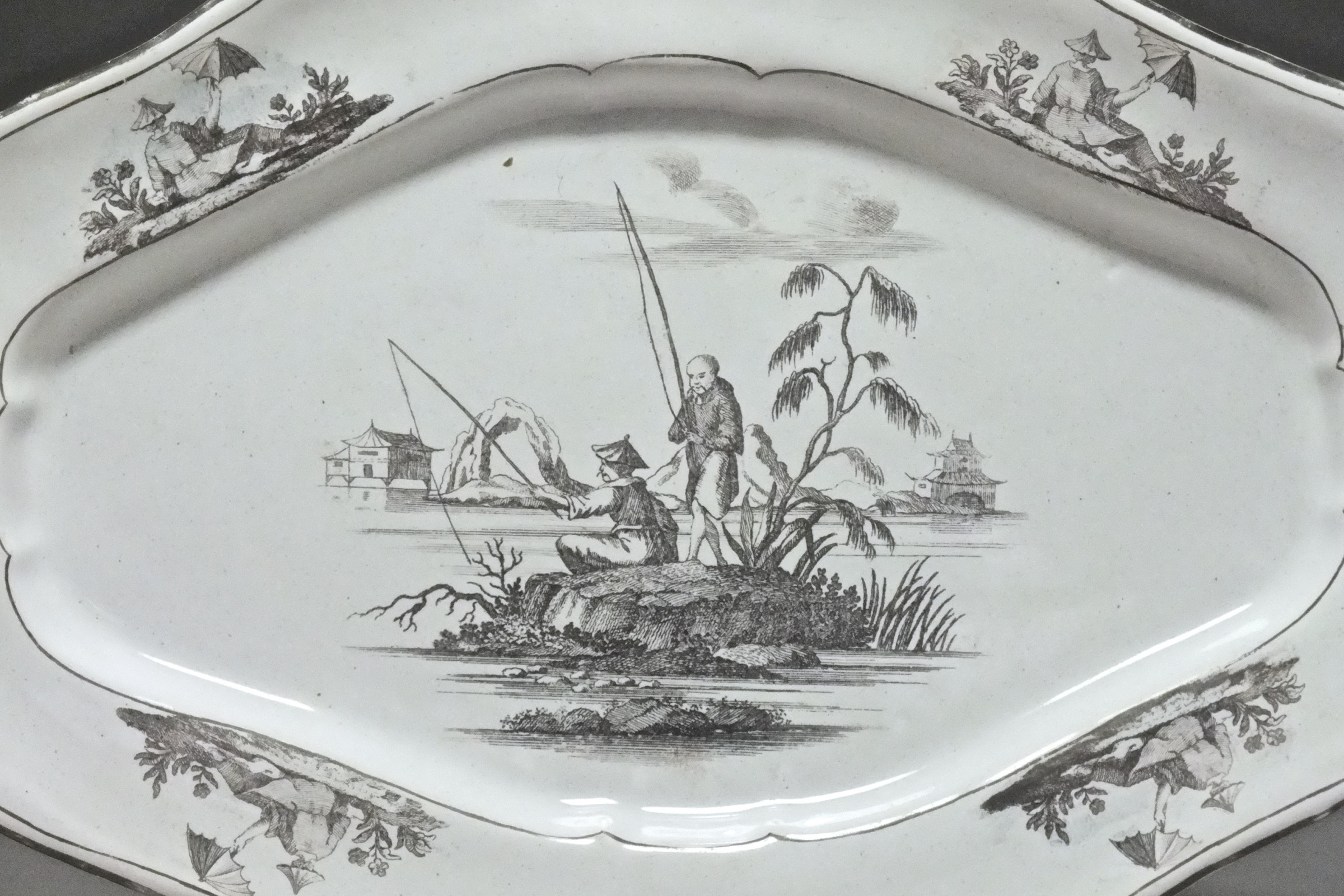 Marieberg (Suéde) - Plat aux chinois - XVIIIe Siècle