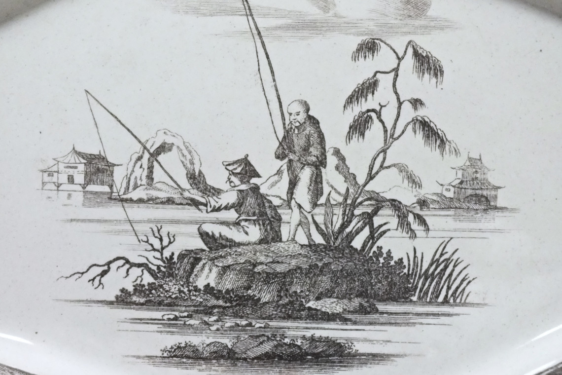 Marieberg (Suéde) - Plat aux chinois - XVIIIe Siècle